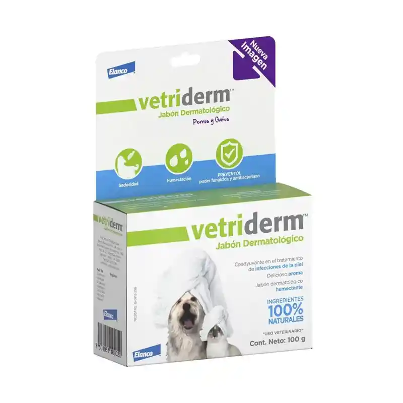 Jabón dermatológico para mascotas